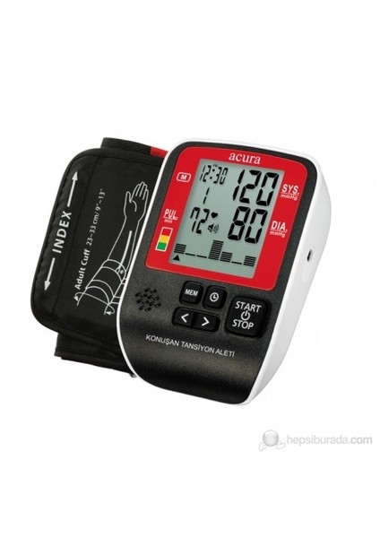 AC-475 Türkçe Konuşan 99 Hafızalı Üst Koldan Tansiyon Aleti