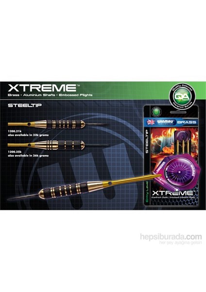 Xtreme Pirinç Çelik Uçlu Dart (başlangıç Seviyesi)