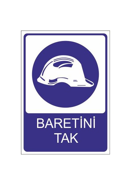 Baretini Tak 25 X 35 Cm Uyarı Levhası