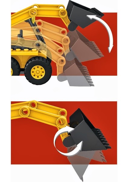 Cat Mini Blok Dozer Oyun Seti