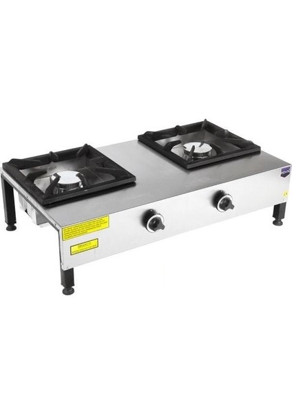 Doğalgazlı Lokanta Ocak Set Üstü 2 Gözlü