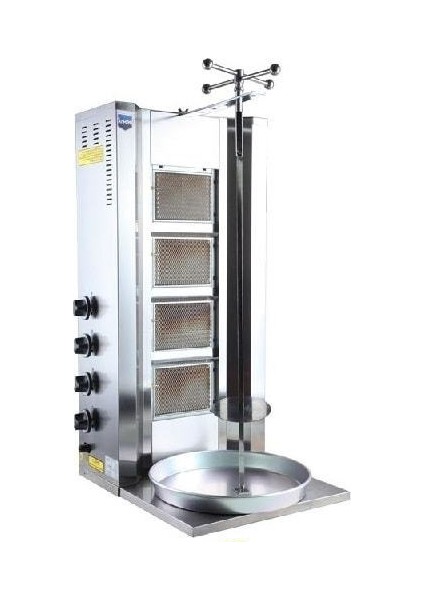 Tüplü Döner Ocağı Makinası 4 Radyanlı Gazlı