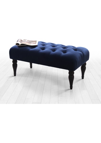 Lorence Home Missus Bench Puf - Gece Mavisi