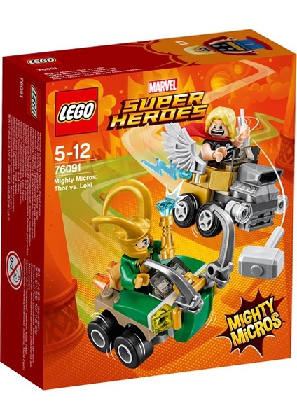 Super Heroes 76091 Mighty Micros: Thor Loki'ye Karşı