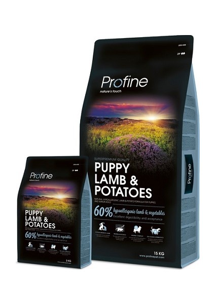 Kuzulu & Patatesli Yavru Köpek Maması 15 Kg - Profine Ödül Li 80 Gr