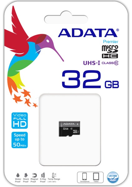 Premier 32GB 50MB/s microSDHC/SDXC UHS-I Class10 Micro SD Kart AUSDH32GUICL10-R fiyatları