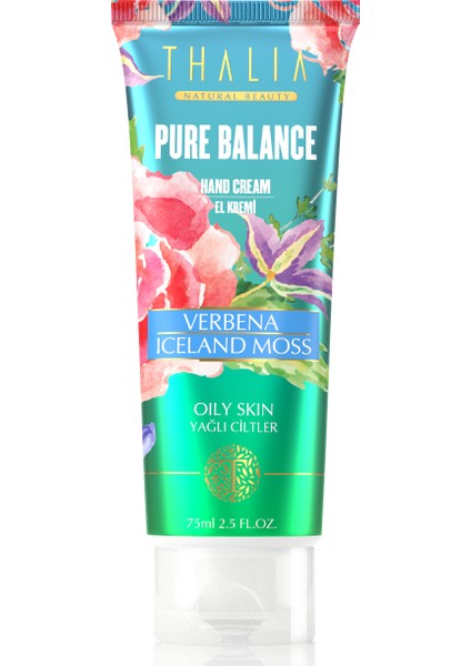 Yağlı Ciltler İçin Verbena & Iceland Moss Onarıcı El Bakım Kremi - 75 ml