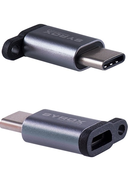 Type-C Micro USB Dönüştürücü DT14 Gümüş