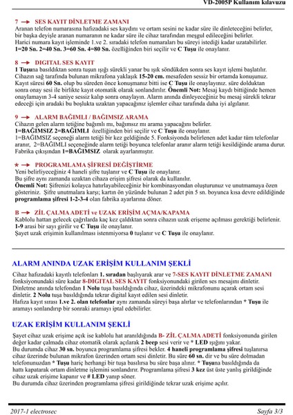 VD-2005 Plus Telefon Arama Modülü fırsatları