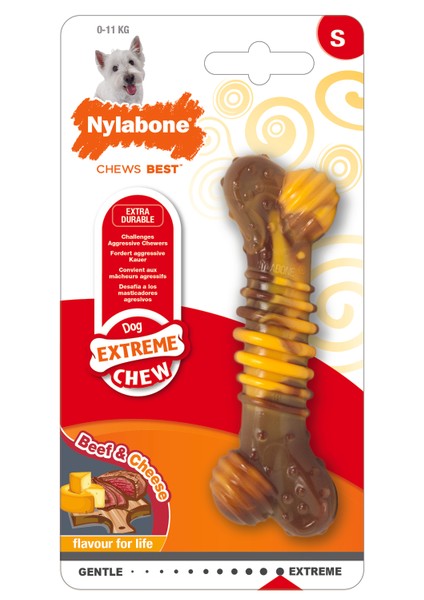 Extreme Chew Texture Bone - Steak & Cheese