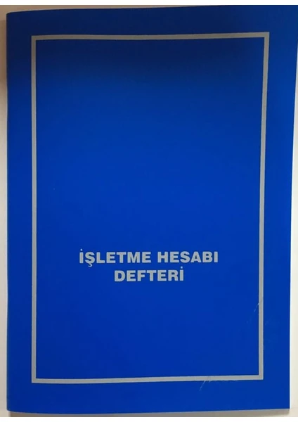 İşletme Hesabı Defteri 48 Yaprak Plastik Kapak