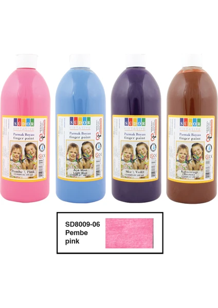 Parmak Boyası 500 Ml Pembe