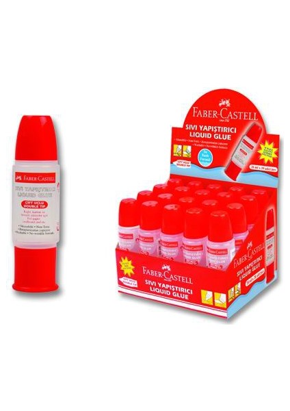 Faber Castell 28 Ml Çift Taraflı Sıvı Yapıştırıcı