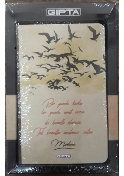 Kuşlar İp Dikişli Sert Kapak Defter 96 Yaprak - 9 X 14 - 6528