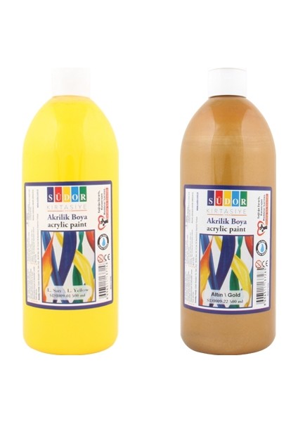 Akrilik Boya Krom Sarı 500 Ml