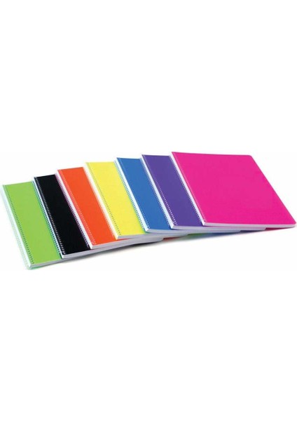 120 Yaprak Kareli A4 Sp Plastik Kapak Defter
