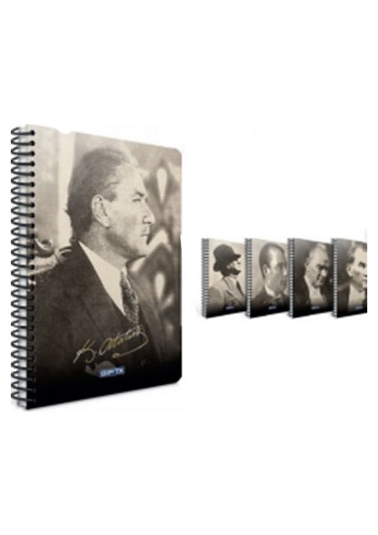 Atatürk A4 - 120 Yaprak Çizgili Sp Plastik Kapak Defter