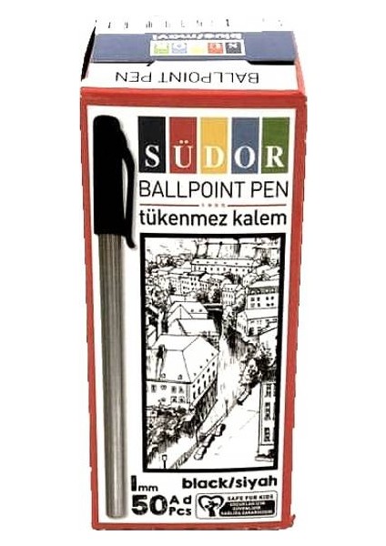 Siyah Tükenmez Kalem 50 Li