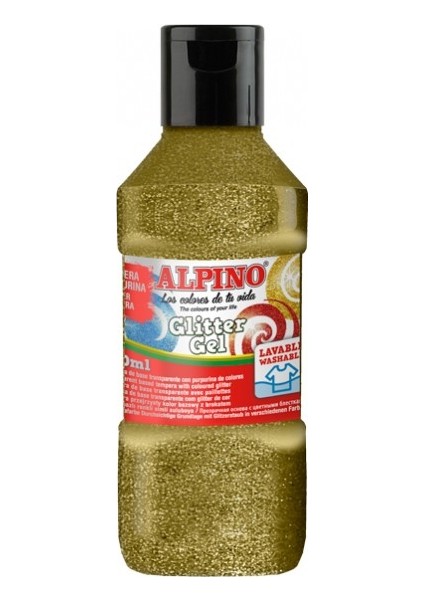 Alpıno 250 Ml Sulu Boya Simli Altın