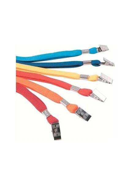 Eco Kırmızı Yaka Kartı İpi - 50 Li