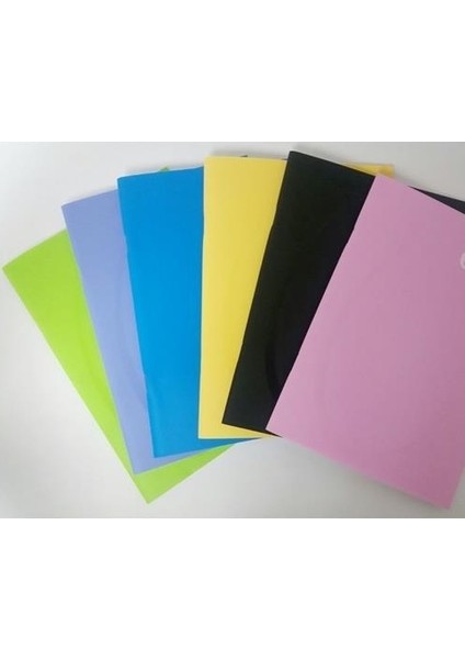 80 Yaprak Kareli A5 Plastik Kapak Defter Düz