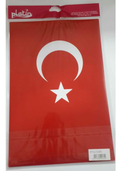 Sticker A4 Türk Bayrağı - 8 Adet - Yapışkanlı