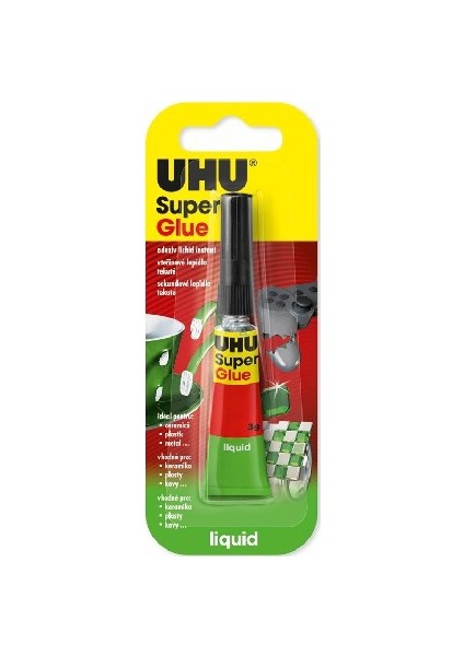 Uhu Super Glue 3 Gr Liquid Sıvı Yapıştırıcı