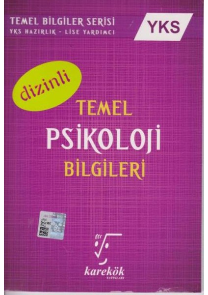 Karekök Yayıncılık AYT Temel Psikoloji Bilgileri (Dizinli)