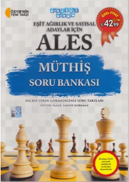 Akıllı Adam Ales Müthiş Soru Bankası (Eşit Ağırlık Ve Sayısal) - Şahide Korkmaz