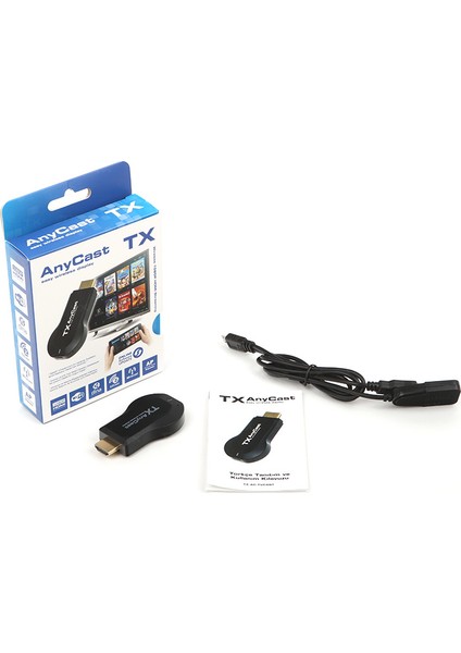 AnyCast Kablosuz HDMI Görüntü Aktarım Kiti (Anycast-AC-TVCAST)