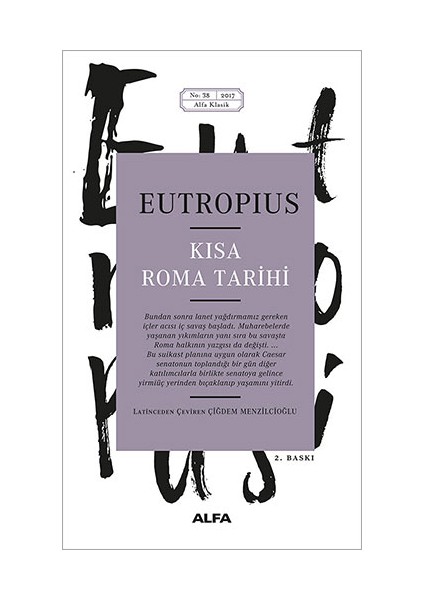 Kısa Roma Tarihi-Eutropius