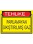Tehlike Parlamayan Sıkıştırılmıs Gaz 25 X 35 Cm Uyarı Levhası 1