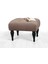 Lorence Home Floral Puf - Kahve 1