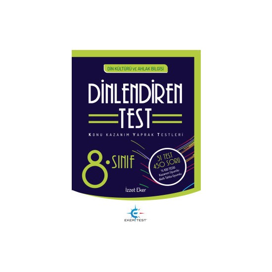 Eker Test 8. Sınıf Dinlendiren Test Ekitap İndir | PDF | ePub | Mobi