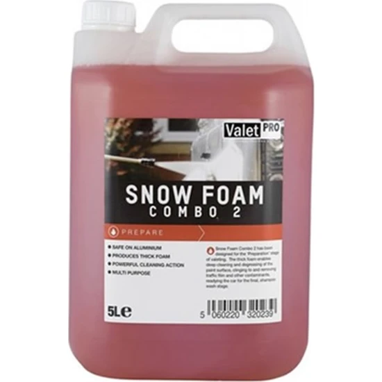 Valet Pro - Snow Foam Combo 2 Köpüklü Yıkama Şampuanı - 5 Litre