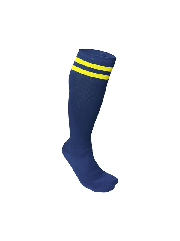 Spor724 Süper Futbol Tozluğu-Çorabı Lacivert Sarı