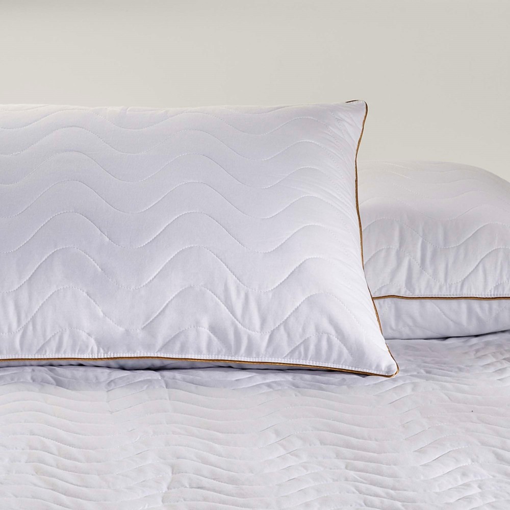 Linens Fluffy  Pamuk Kapitone Standart Yastık Alezi
