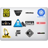 HD Sticker Yazılımcı Laptop Sticker Paket 15