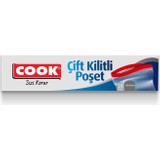 Cook Çift Kilitli Buzdolabı Poşeti 19x25 CM 10'lu