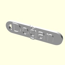 Aldım Geldi Doğan Kişiye Özel Zincirsiz Bavul Çanta Eşya Tag Künye Sevgiliye Eşe Hediyelik Askı Organik Plastikten