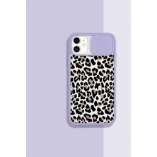 Gritty iPhone 11 Uyumlu Kamera ve Lens Koruyuculu Leopar Desenli Telefon Kılıfı
