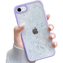 Gritty Apple iPhone 12 / 12 Pro Uyumlu Simli Desenli Silikon Telefon Kılıfı