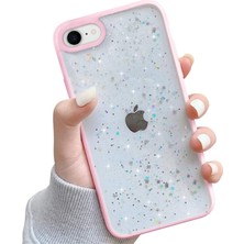 Gritty Apple iPhone 12 / 12 Pro Uyumlu Simli Desenli Silikon Telefon Kılıfı