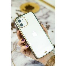 Gritty Apple iPhone 11 Uyumlu Köşe Darbe Korumalı Luxury Olex Şeffaf Telefon Kılıfı