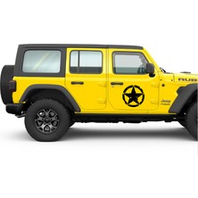 Atalya Reklam Askeri Yıldız Offroad Sticker Arma Sağ/sol