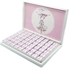 Nin Chocolate Kız Bebek Çikolatası 162 Adet Napoliten Çikolata Pembe Kedi