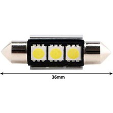 Knmaster Festoon 5050 Smd 3 Ledli Beyaz LED Takım