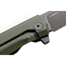 Lionsteel MT01A GB Myto Old Black M390 Blade, Green Aluminum Handle Çakı