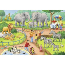 Ravensburger Çocuk Puzzle 2X24 Parça Hayvanat Bahçesi 78134