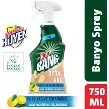 Cillit Bang Doğal Güç Banyo Temizleyici Kir ve Kireç Sökücü Limonlu Sprey 750 ml